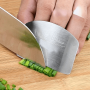 Stainless Steel Finger Guard For Kitchen Cutting - Metal Hand Protector For Safe Chopping Without Electricity Or Batteries Needed 1PC