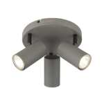 Granite Triple Metal Spotlight Grey