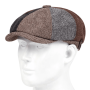 2023 New Autumn Winter Ladies Check Octagon Newsboy Hat British Casual Gatsby Driving Hat