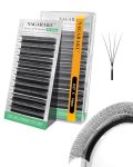 Nagaraku Narrow 4D W Eyelash Extension Small Spacing 4D Clover Lash Supplies Natural Soft Premade Fans Pbt Cluster W Shape Lash