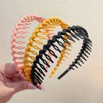 3PCS Pretty Elegant Solid Color Hair Hoop Princess Decorative Hair Accessories For Washing Face And Makeup Ideal Choice For Gift