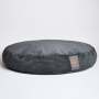 Cord Velour Dog Bed - Charcoal / XL