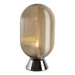 Texture Glass Table Lamp Smokey Cognac - Smokey Grey