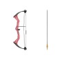 Man Kung 25LBS Compound Bow Set / Pink - MK-CBK1-PI