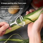 Versatile Stainless Steel Peeler - Perfect For Fruits & Potatoes Ideal Kitchen Gadget