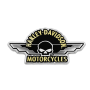 1.75 In. Winged Willie G Skull Metal Pin Silver Nickel Finish