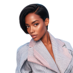 Pixie Wig Virgin Human Hair Brazilian Curly Short Wig With 13X1 Lace