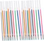 48PIECES Sparkly Neon Gel Pen Refills Fine Tip Glitter Ink Refills For Gel