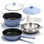 Bobikuke Pots And Pans Set Non Stick Nonstick Cookware Set Steamer Pot And Pan For Cooking Kitchen Cookware Sets Non Toxic Induc