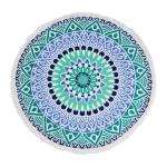 Medalion Blue Round Towel