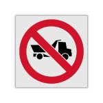 No Entry For Heavy Trucks Reflective Safety Sign PV15REF
