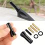 Carbon Fiber Pattern Screw Metal Short Stubby Mast Antenna Car Styling Roof Antenna Enhanced Signal For Benz Car Accessories