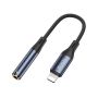 YAU37 Lightning To 3.5MM Female Audio Adapter Black