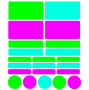 Bright Colours Waterproof Diy School Stationery Labels