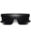 Square Oversized Sunglasses For Women Men Fashion Flat Top Big Black Frame