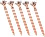 5PCS Creative Rhinestone Ballpoint Pens Fun Elegant Writing Tools