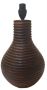 Litex Lamps Ribbed Wooden Table Lamp