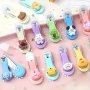 Versatile Stainless Steel Nail Clippers With Safety Edge - Perfect For Manicure & Pedicure Ideal For Travel & Camping Cute Cartoon Design
