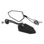 Universal Motorcycle Rear View Mirrors Compatible With Most Scooters Black