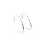 Large Hoop Earrings In Silver