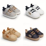Lively & Cheerful Casual Comfortable Sneakers For Baby Boys Trendy Lightweight Non Slip Walking Shoes For Indoor Outdoor All Sea