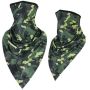 Face Mask Balaclava Two Set Green/black Camo