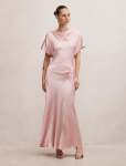Ada Grown On Sleeve Maxi Dress - 16 Soft Pink