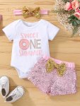 Pink Sweet One Summer Set 6-12M