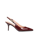 Logo Chain Slingback Pump -red