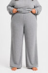 Lds Plain Fleece Pj Pants - 6XL Grey