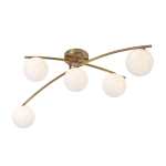 Marcello Metal Ceiling Light Satin Brass