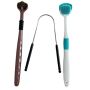 3 Pack Dental Care Kit - Toothbrush Metal And Silicone Tongue Scrapers