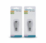 Chrome Nail Clipper 6CM For Fingernails And Toenails - 2 Pack