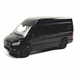Kinsmart - Mercedes-benz Sprinter Cargo Van 1:48 O Scale 5" Die Cast Metal Model Toy Van Pull-back Action Black