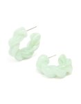 GREE N Acrylic Twist Bubble Hoop Earrings