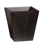 Perfect Wooden Waste Paper Bin Tapered Imbuia- WAL956IM