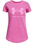 Girls' Ua Sportstyle Graphic Short Sleeve - Meteor Pink Light HEATHER-660 Ysm