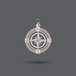 Gold Compass Pendant