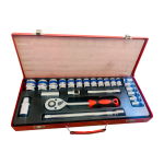 24-PIECE Set Multifunctional Chrome Vanadium Steel Ratchet Wrench P24-4-5