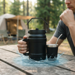 Large Insulated Stainless Steel Travel Jug Cup Set