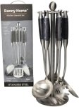 Stainless Steel Utensils Set 7PCS Cotton Cooking Spoon Kitchen Tool Set