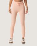 Ribbed Statement Scrunch-bum Legings - Salmon - Medium