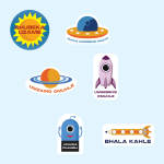 Space Merit Labels - Zulu