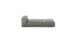 Lounger - Leather - Light Grey - 220CM X 105CM