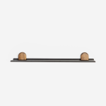 Emerging Creatives Bobby Shelf - Black Dark Oak - Medium