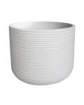 Lagoon Round Japi Planter Click For Details - Small JVLH33 33CM Width X 27.50CM Height Off White