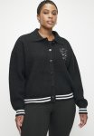 Cotton On Plus Active Knitted Graphic Bomber - Black heritage Club