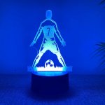 1PC Soccer-themed 3D LED Night Light With Touch Control USB Powered Colorful Brightness Adjustment - Perfect Birthday Gift For F