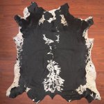 Bs Grade Nguni Hide 193 Black white XL - Extra Large Black white Panelled