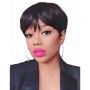 Pixie Cut Straight Short Bob Wig Brazilian Hair No Lace Wig